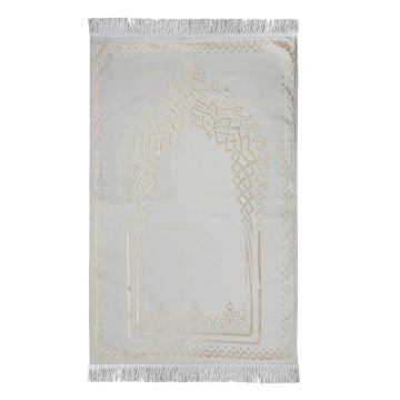 Lüks Astarlı Seccade Krem