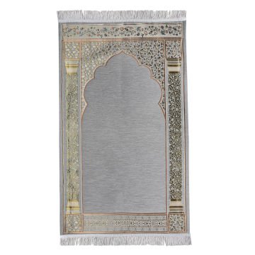Lüks Astarlı Nisa Seccade Gri
