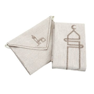 Çantalı Desenli Seyahat Seccadesi 50'Li