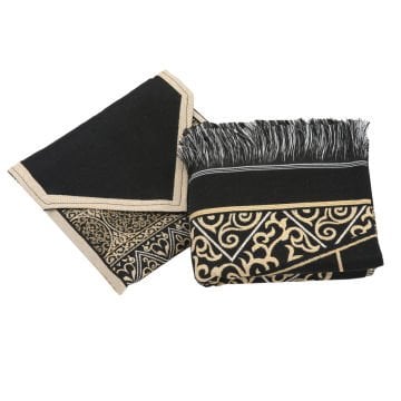 Çantalı Kabe Desenli Keten Seccade 50'Li