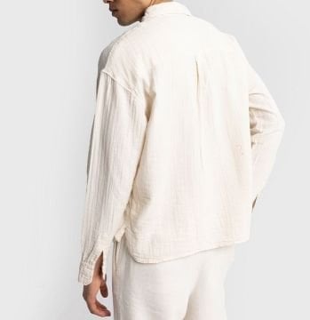 Uzun Kollu Müslin Gömlek