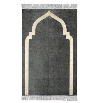 Düz Mihraplı Lüks Saçaklı Şönil Seccade 10'Lu