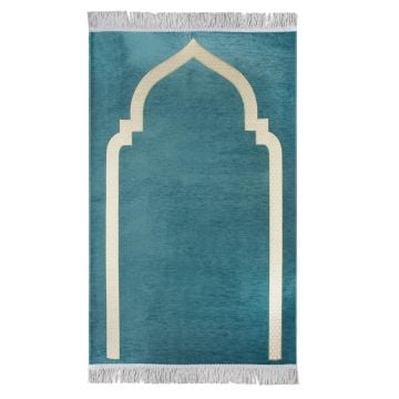 Düz Mihraplı Lüks Saçaklı Şönil Seccade 10'Lu