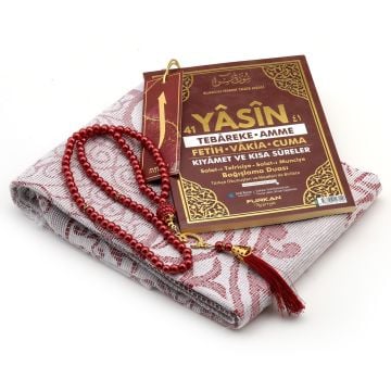 Hediyelik Yasin Seccade Tesbih Seti 30'Lu