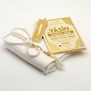 Hediyelik Yasin Seccade Tesbih Seti 30'Lu