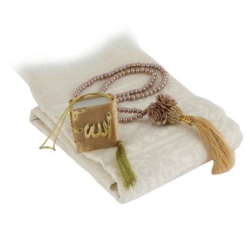 Bade Serisi Seccade Mini Kuran-ı Kerim Tesbih Seti 24'Lü