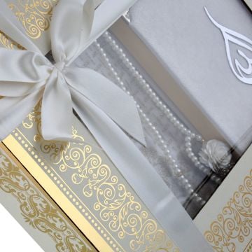 Hediyelik Lüks Kadife Seccade Kuran-ı Kerim Seti 6'Lı