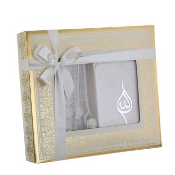 Hediyelik Lüks Kadife Seccade Kuran-ı Kerim Seti 6'Lı