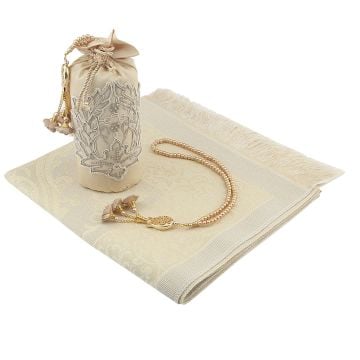 Yıldız Serisi Güpürlü Seccade Tesbih Seti 36'Lı