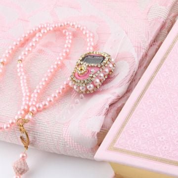 Hediyelik Seccade Kuran-ı Kerim Tesbih Zikirmatik Seti