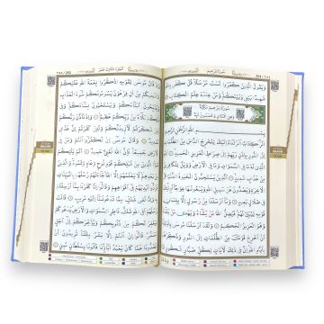 21x28 Cm Rahle Boy Tecvidli Termo Deri Kuran-ı Kerim Turkuaz