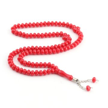 99'Luk 8 Mm Zümrüt Tesbih (10 Adet) Bordo