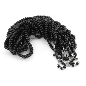 99'Luk 8 Mm Zümrüt Tesbih (10 Adet) Siyah