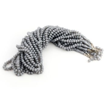 99'Luk 8 Mm Zümrüt Tesbih (10 Adet) Gri