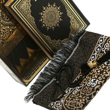 Kabe Model Kitap Kutu Set No:1 Siyah Kabe Örtüsü