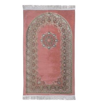 Mina Lüks Astarlı Şönil Seccade Pembe