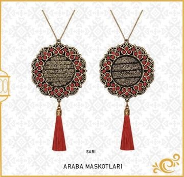 7 Cm Ayetel Kürsi Ve Sefer Duası Papatya Maskot Oto Süs 10'Lu