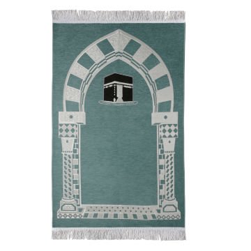 Lüks Saçaklı Şönil Seccade mint