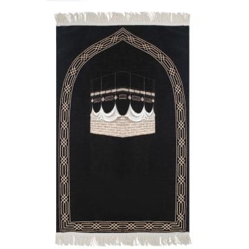 Lüks Saçaklı Kabeli Şönil Seccade