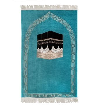 Lüks Saçaklı Kabeli Şönil Seccade