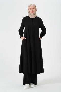 Viskon Jüpiter Kumaş İkili Takım Siyah - 6