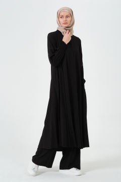 Viskon Jüpiter Kumaş İkili Takım Siyah - 6