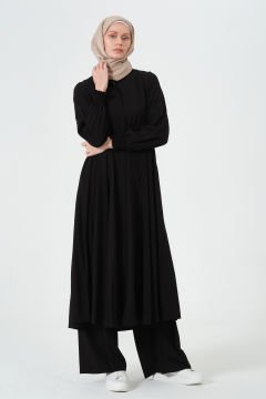 Viskon Jüpiter Kumaş İkili Takım Siyah - 6