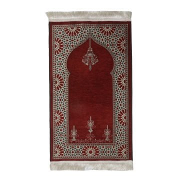 Şönil Battal Çocuk Seccade Bordo