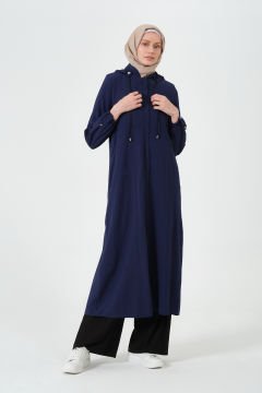 Kapüşonlu Yıldız Giy-Çık Kap Lacivert - 38