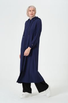 Kapüşonlu Yıldız Giy-Çık Kap Lacivert - 42