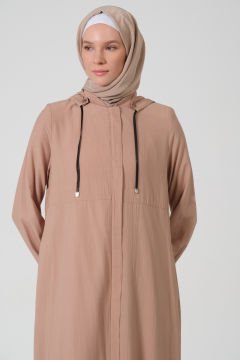 Kapüşonlu Yıldız Giy-Çık Kap Pembe - 46