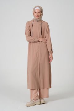 Kapüşonlu Yıldız Giy-Çık Kap Pembe - 48