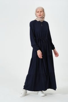 Viskon Kumaş Yıldız Cepli Ferace