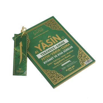 13x17 Cm 8 Farklı Renk Seçeneği 128 Sayfa Çanta Boy Renkli Arapça/Türkçe Yasin Kitabı (50 Adet)