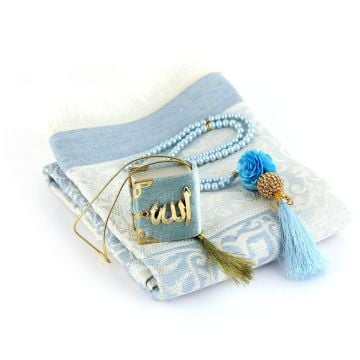 Bade Serisi Seccade Mini Kuran-ı Kerim Tesbih Seti