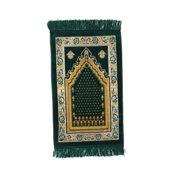 Kadife Çocuk Seccade Yeşil