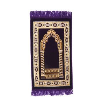 Kadife Çocuk Seccade Mor